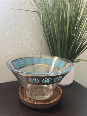 Vintage Culver Glass Chip Bowl – Mid Century Modern 1960s Retro Design
